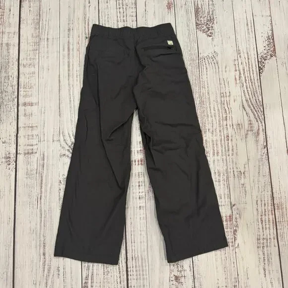 Vuori Ripstop Wide Leg Pant XXS Charcoal Organic Cotton Cropped - Picture 2 of 10